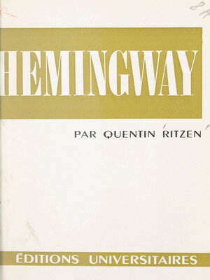 cover image of Ernest Hemingway